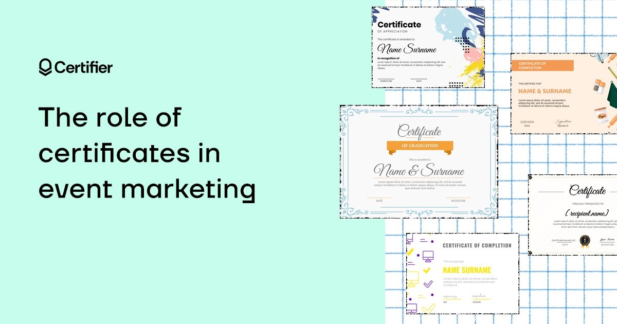 The Role of Certificates in Event Marketing cover image