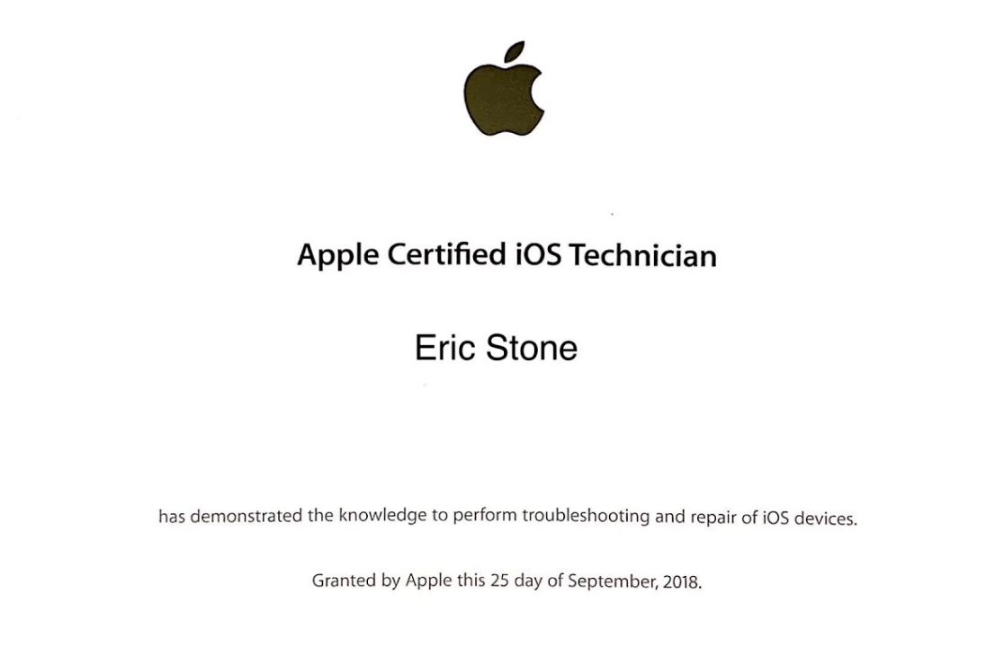 Apple certificate
