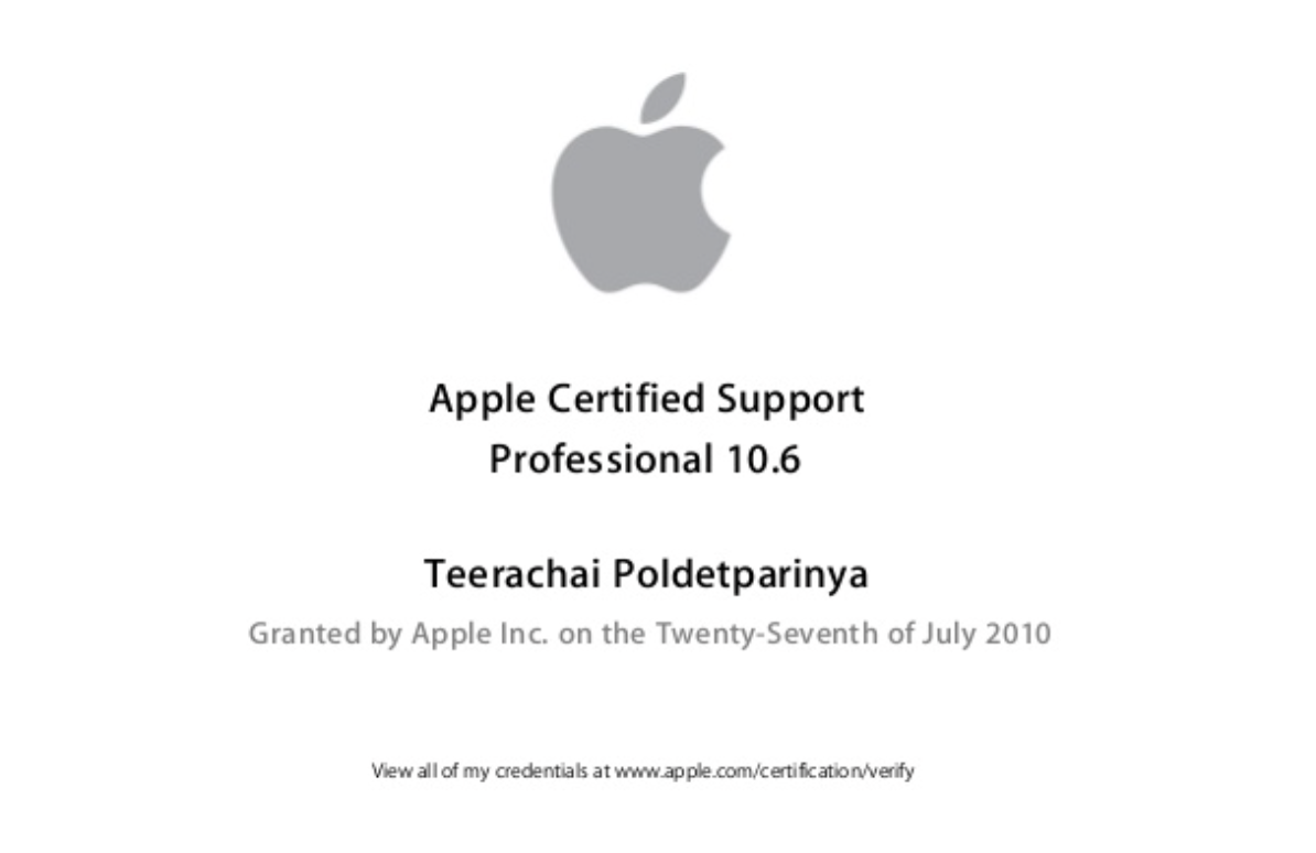  Apple certificate