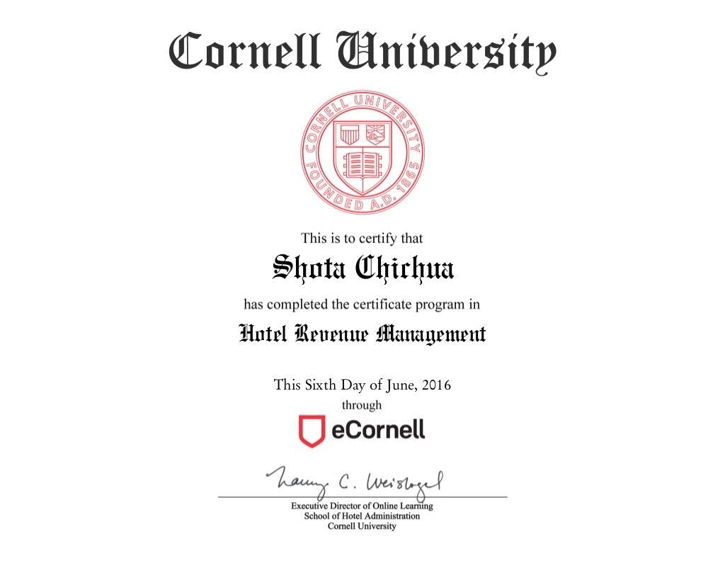 Cornell Uni diploma issued online