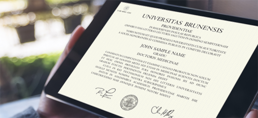 Brown Uni electronic diploma