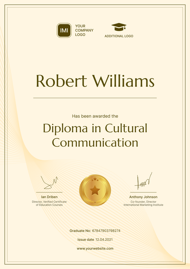 Professional and authentic certificate of training template Professional and authentic certificate of training template