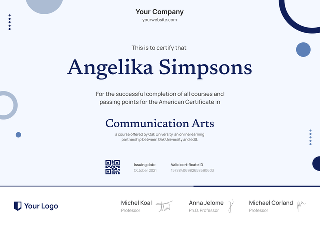 Free Course Certificate Templates – Edit and Download Now - Certifier