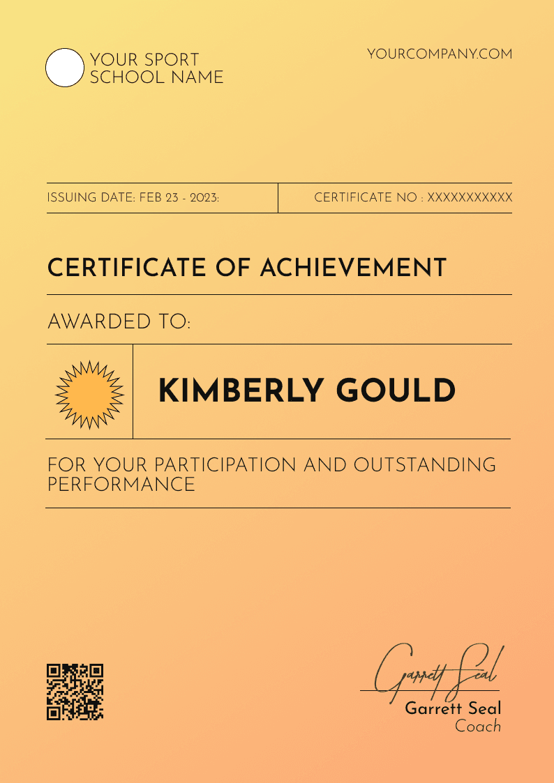 Modern and atmospheric achievement certificate template Modern and atmospheric achievement certificate template