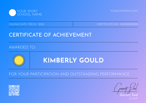 purple modern certificate of achievement landscape_12803