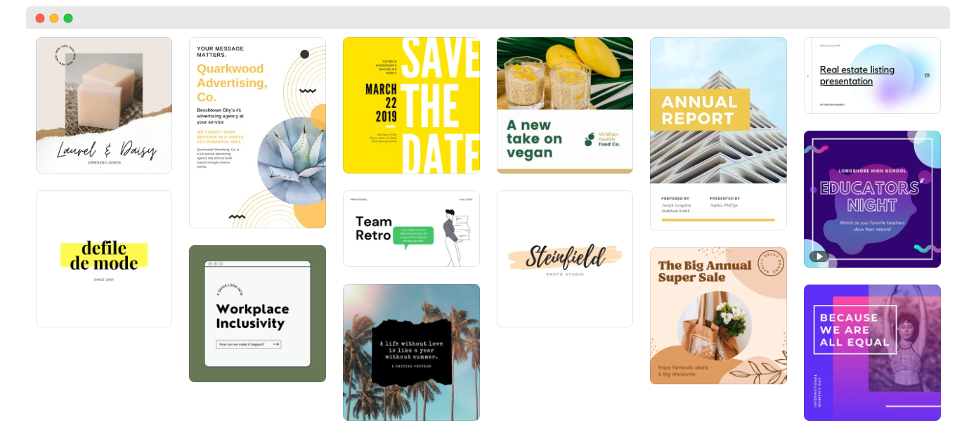 Canva certificate designs examples.