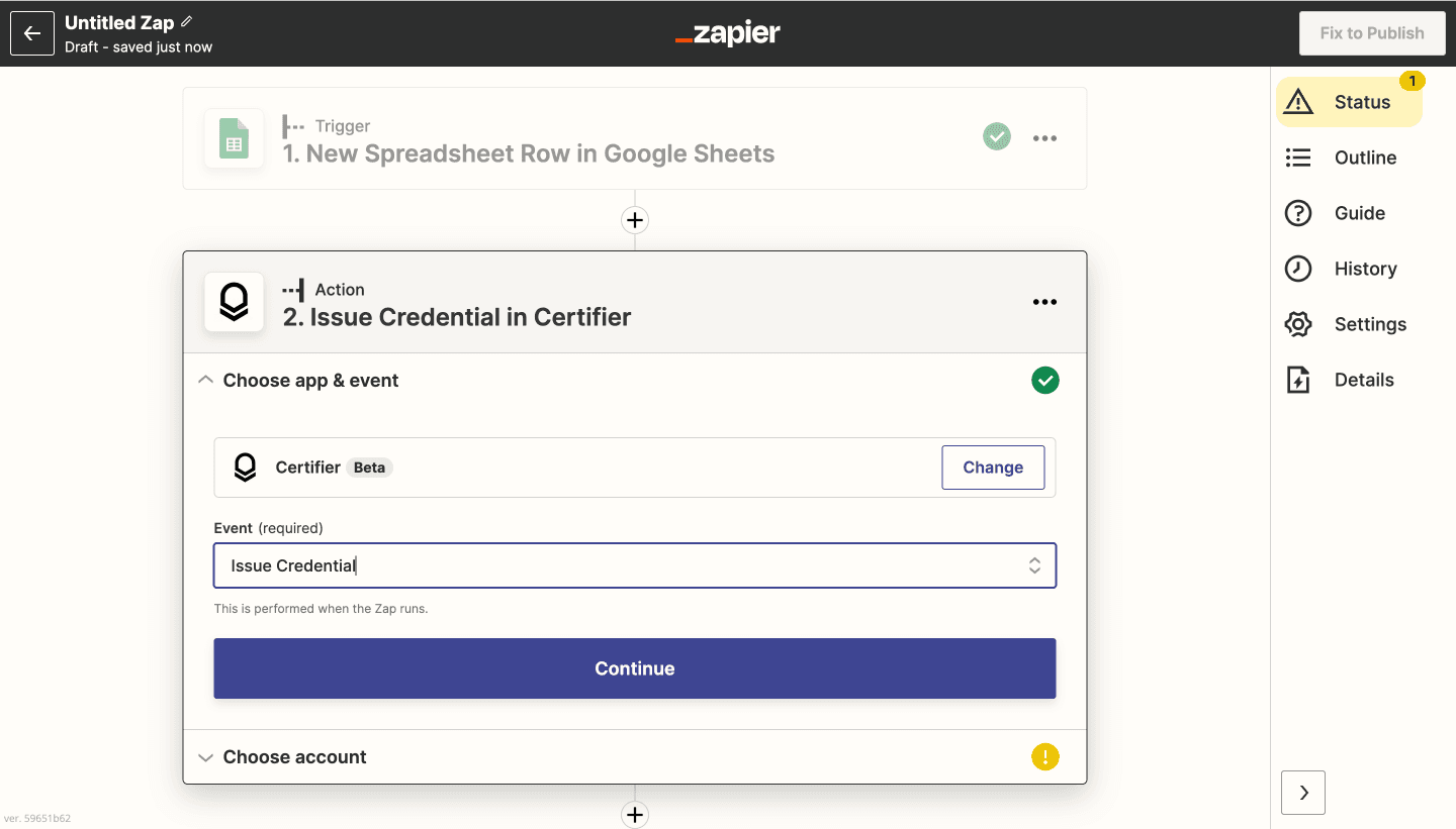 Certifier and Zapier - use Certifier as an action