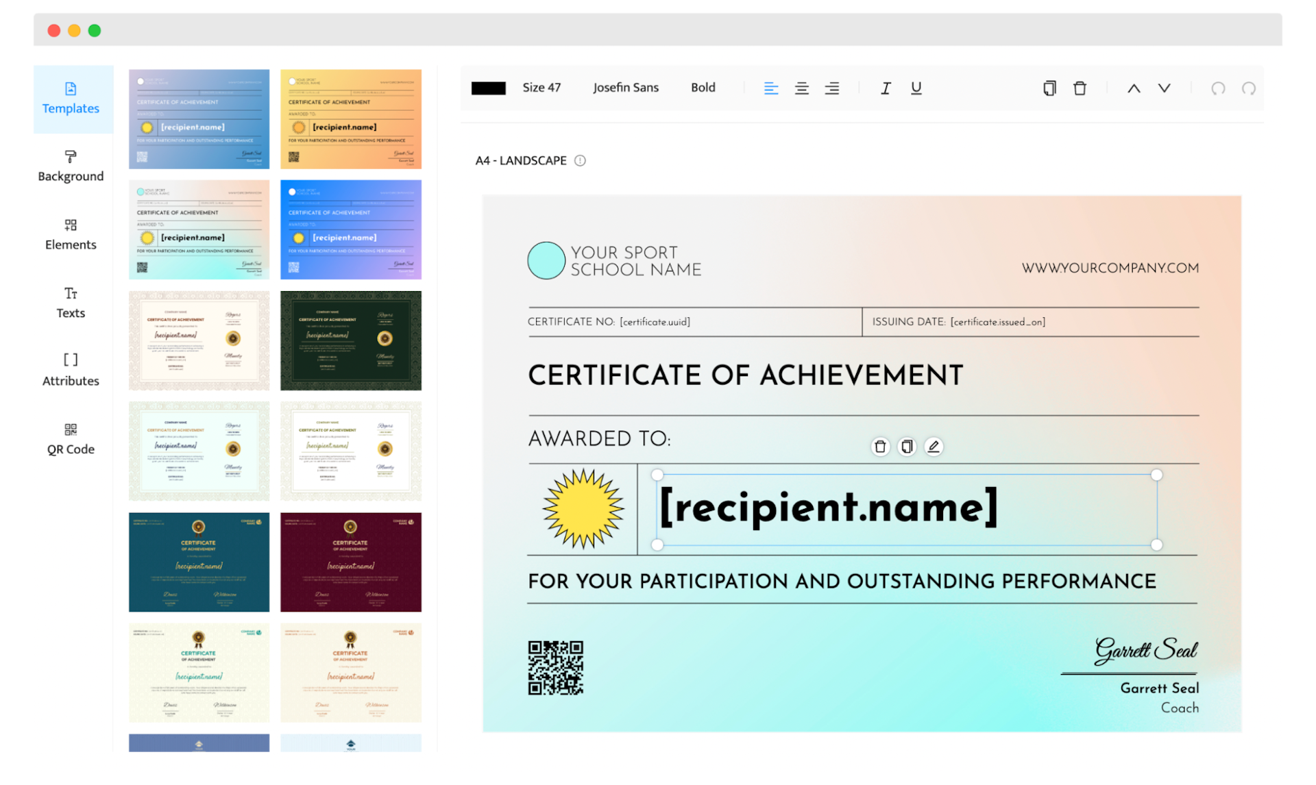 how to create customer certificates - tips and tricks_certifier blog_Certifier interface.png