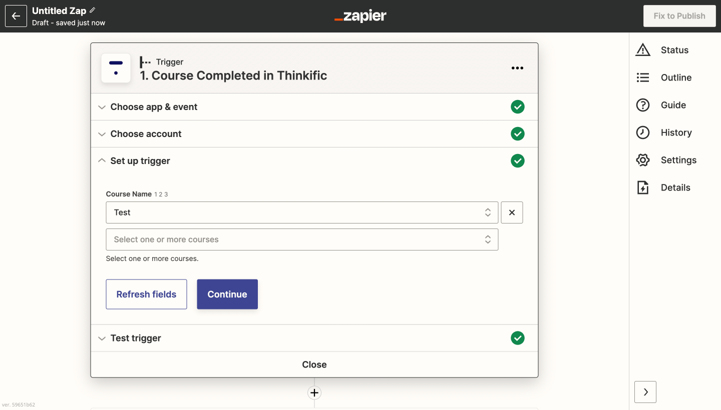 #4 Certifier - follow steps to issue certificates with Zapier