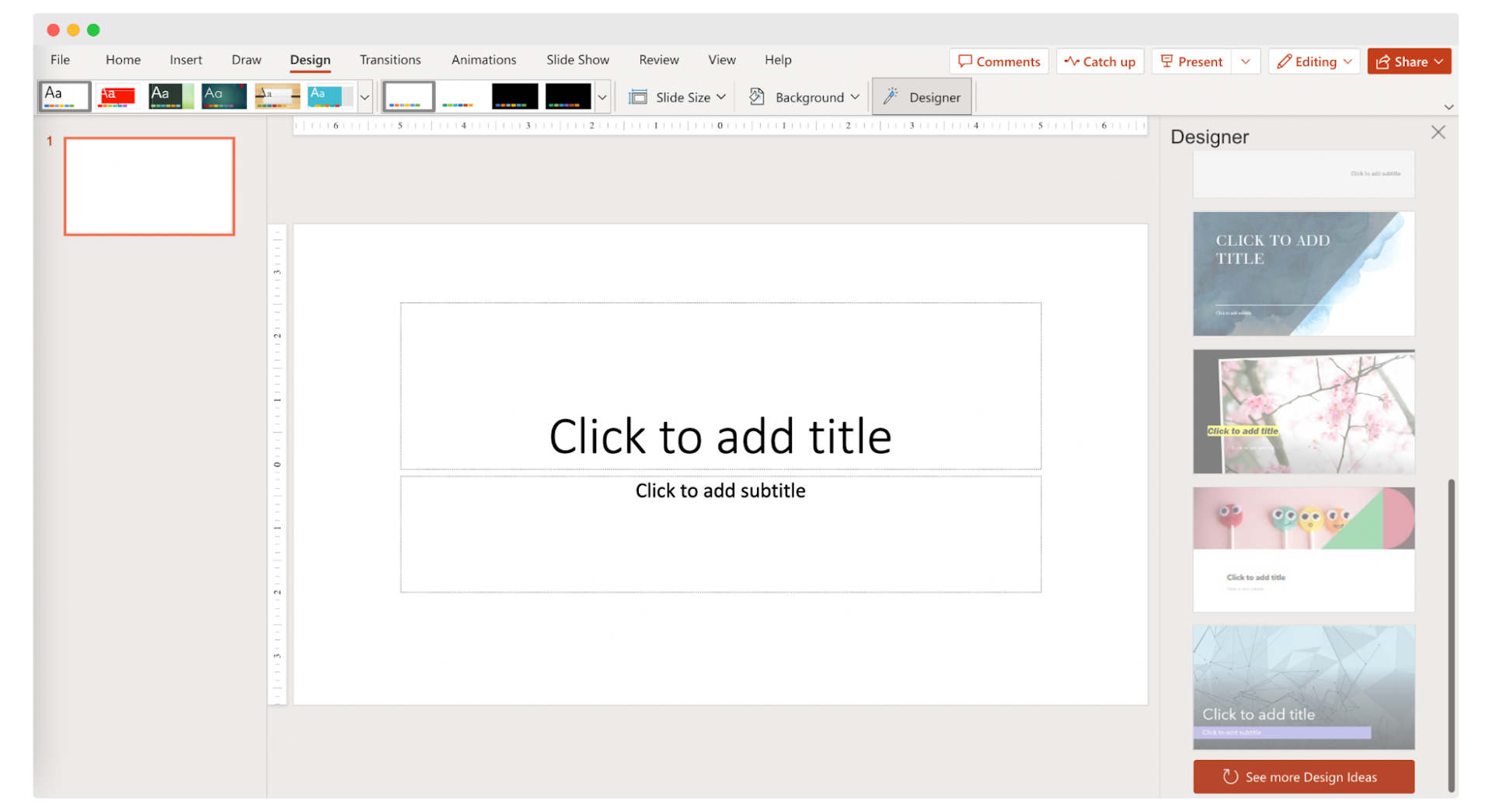 The first step of creating certificates in PowerPoint.