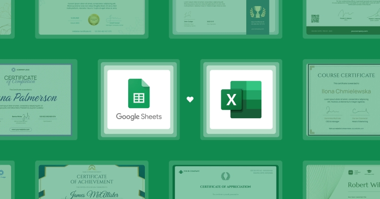 How to Generate Certificates from Google Sheets and Excel in 2025? cover image How to Generate Certificates from Google Sheets and Excel in 2025? cover image