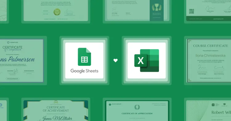How to Generate Certificates from Google Sheets and Excel in 2025? cover image How to Generate Certificates from Google Sheets and Excel in 2025? cover image