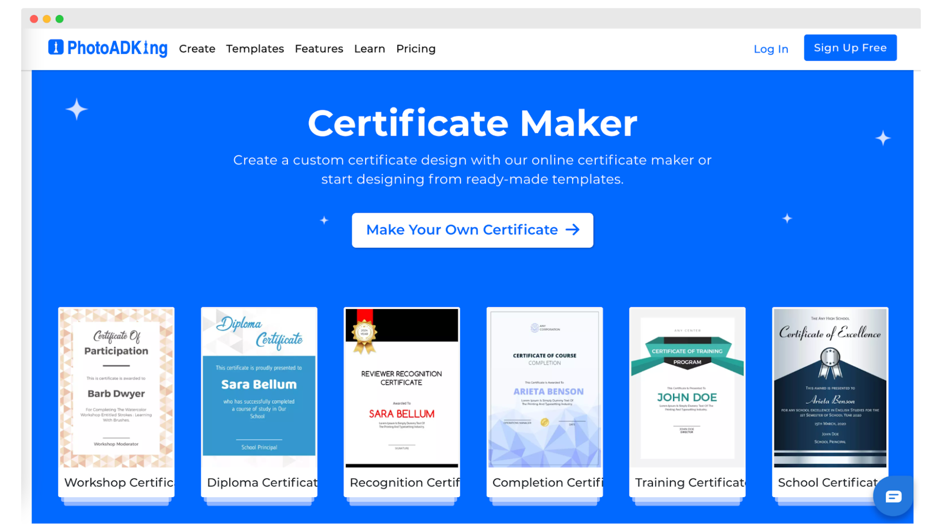 PhotoADKing - simple certification program.