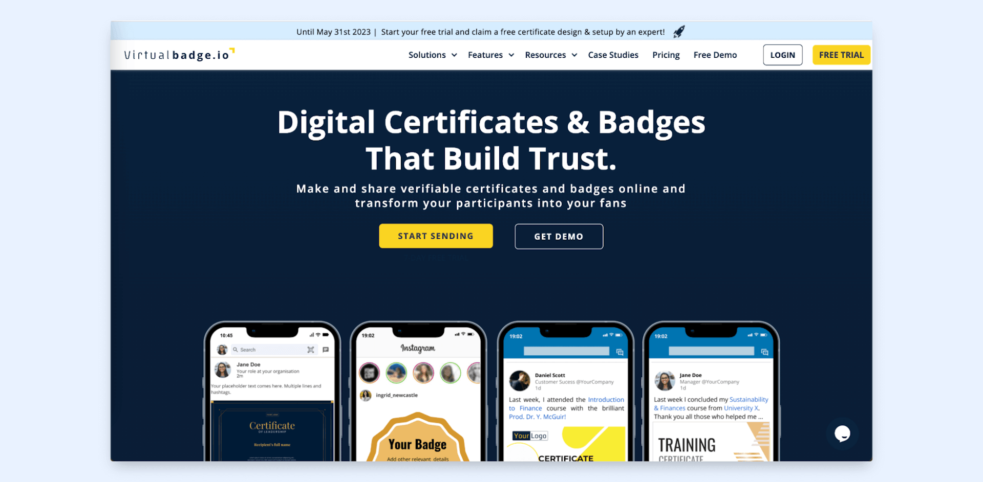 Virtualbadge.io – solution to send digital badges that are made to engage.