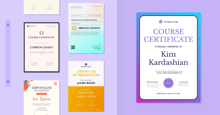 10 Course Certificate Design Inspiration cover image