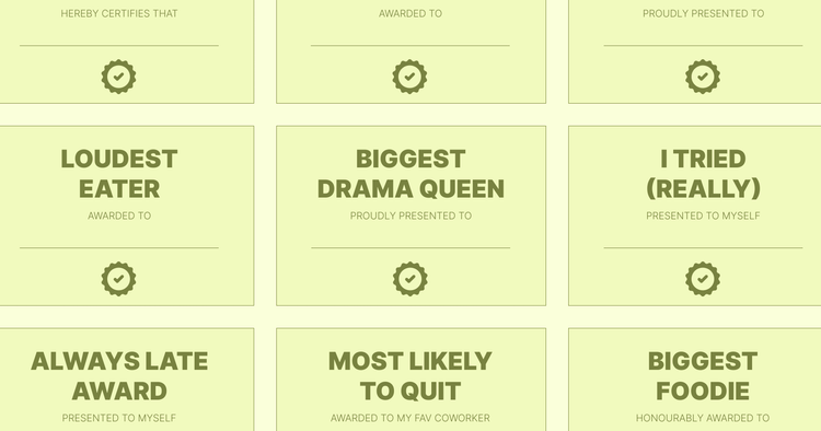 List of Funny Award Certificates: 60 Ideas Categorized by Industry cover image List of Funny Award Certificates: 60 Ideas Categorized by Industry cover image