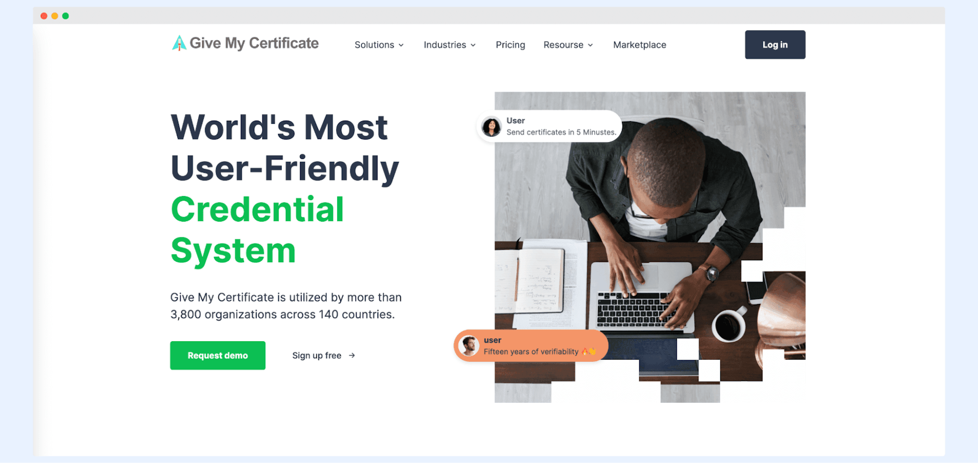 Give My Certificate as an alternative to CertifyMe.
