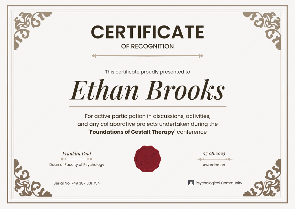 Formal and grand certificate of recognition template landscape Formal and grand certificate of recognition template landscape