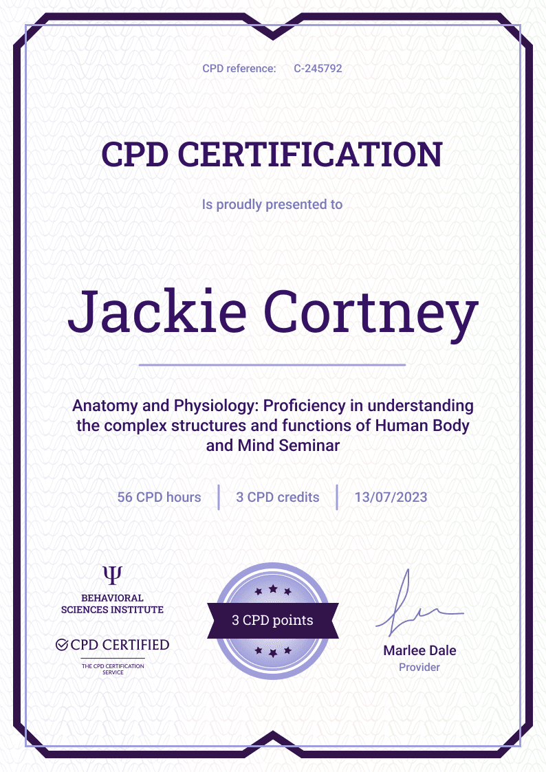 Universal and professional CPD certificate template Universal and professional CPD certificate template