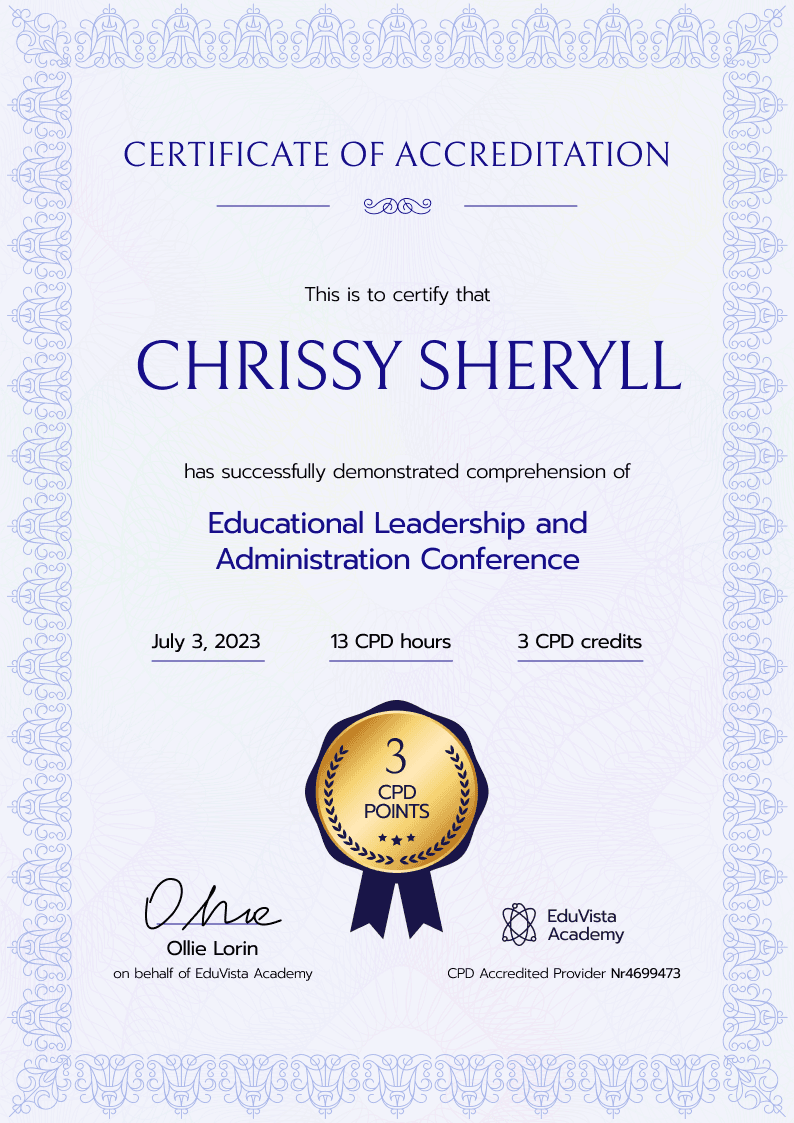 Formal and professional CPD certificate template Formal and professional CPD certificate template