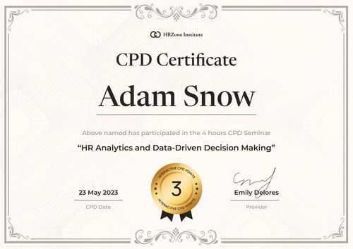 Professional and polished CPD certificate template landscape Professional and polished CPD certificate template landscape