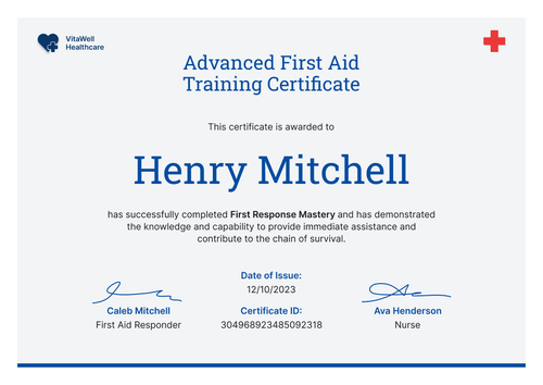 Expert and Professional First-Aid and CPR Certificate Template landscape Expert and Professional First-Aid and CPR Certificate Template landscape