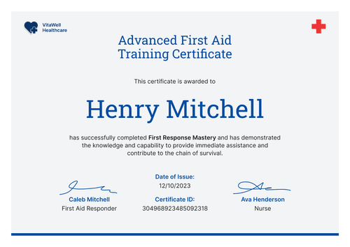 Expert and Professional First-Aid and CPR Certificate Template landscape Expert and Professional First-Aid and CPR Certificate Template landscape