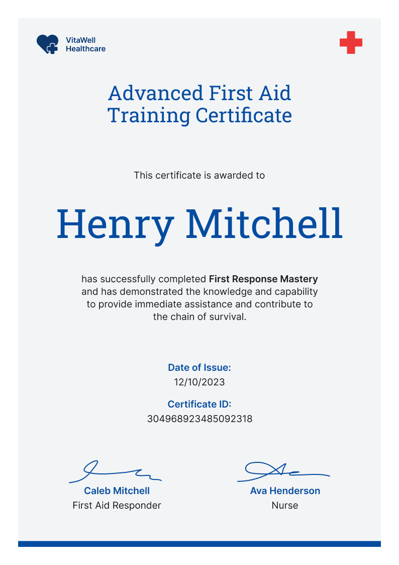 Expert and professional first-aid and CPR certification template Expert and professional first-aid and CPR certification template