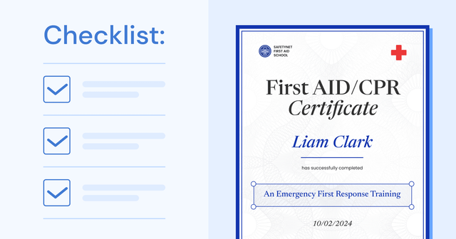 Digital Certificates for First Aid Trainers