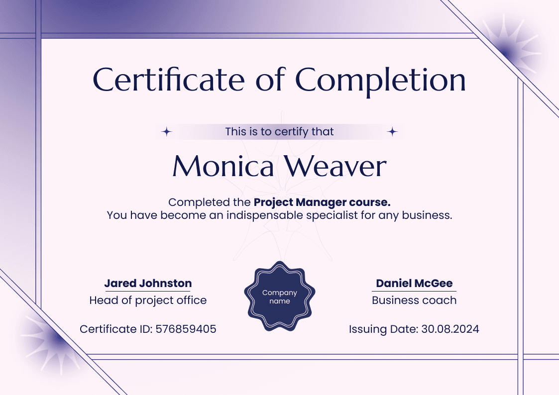 Fully Editable Certificate of Completion Templates – Free to Get - Certifier fully-editable-certificate-of-completion-templates-free-to-get-certifier
