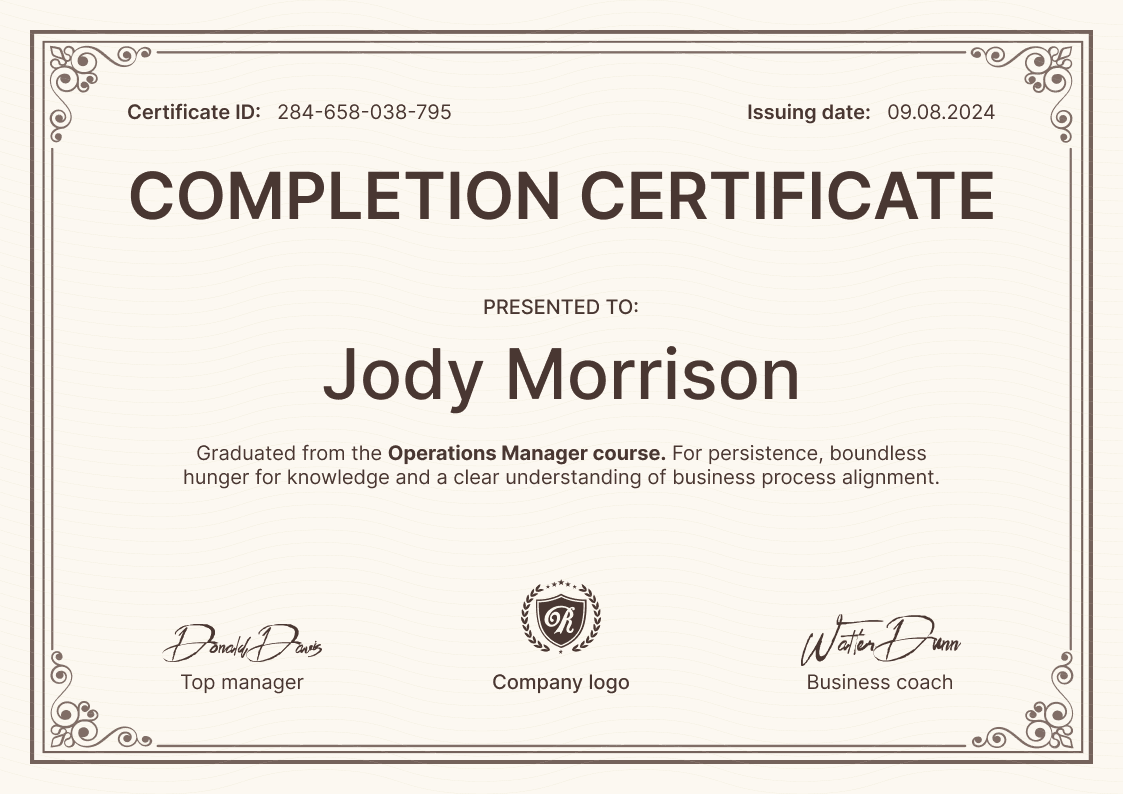 Free Course Certificate Templates – Edit and Download Now