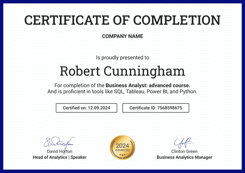 Timeless and professional certificate completion template landscape Timeless and professional certificate completion template landscape