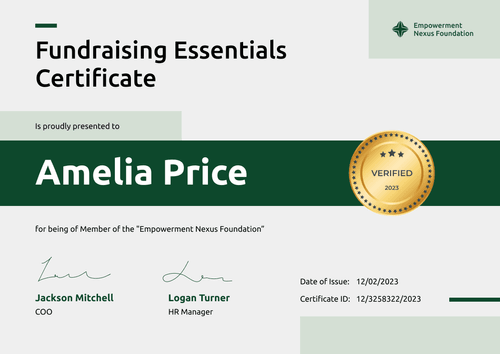 Contemporary and professional non-profit certificate template landscape Contemporary and professional non-profit certificate template landscape