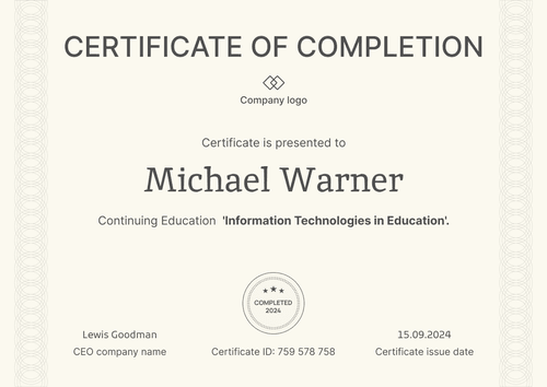 Sleek and formal free diploma template landscape Sleek and formal free diploma template landscape