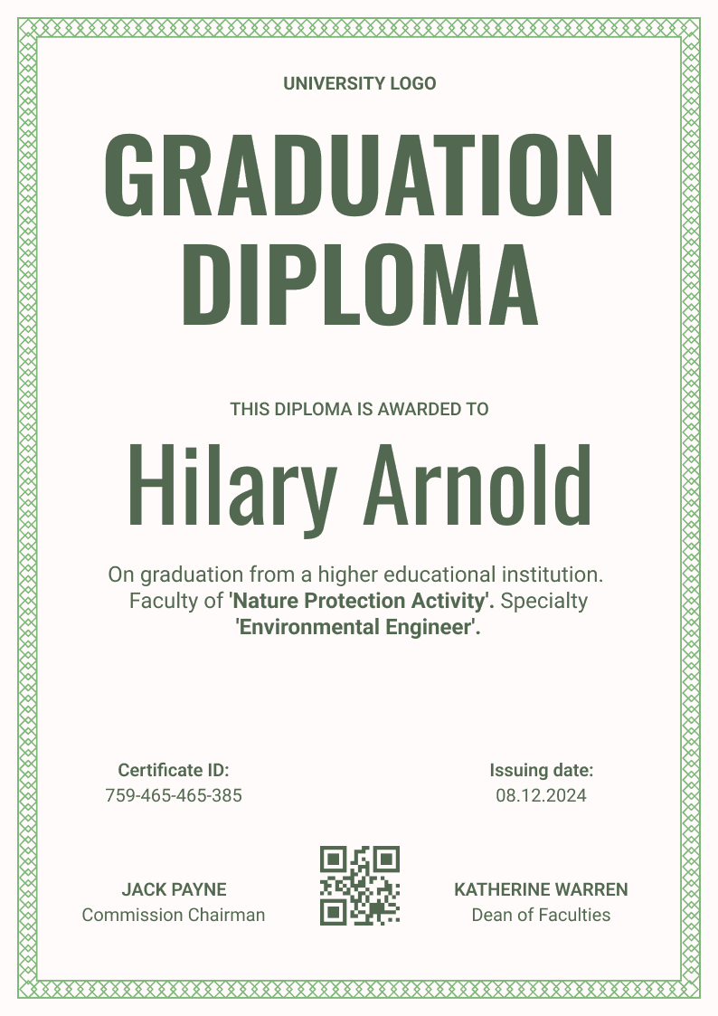 Formal and framed graduation diploma template Formal and framed graduation diploma template