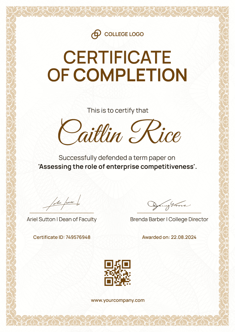 Shining and formal free diploma template Word Shining and formal free diploma template Word