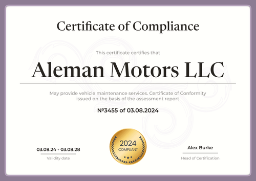 Practical and professional compliance certificate template lanscape Practical and professional compliance certificate template lanscape