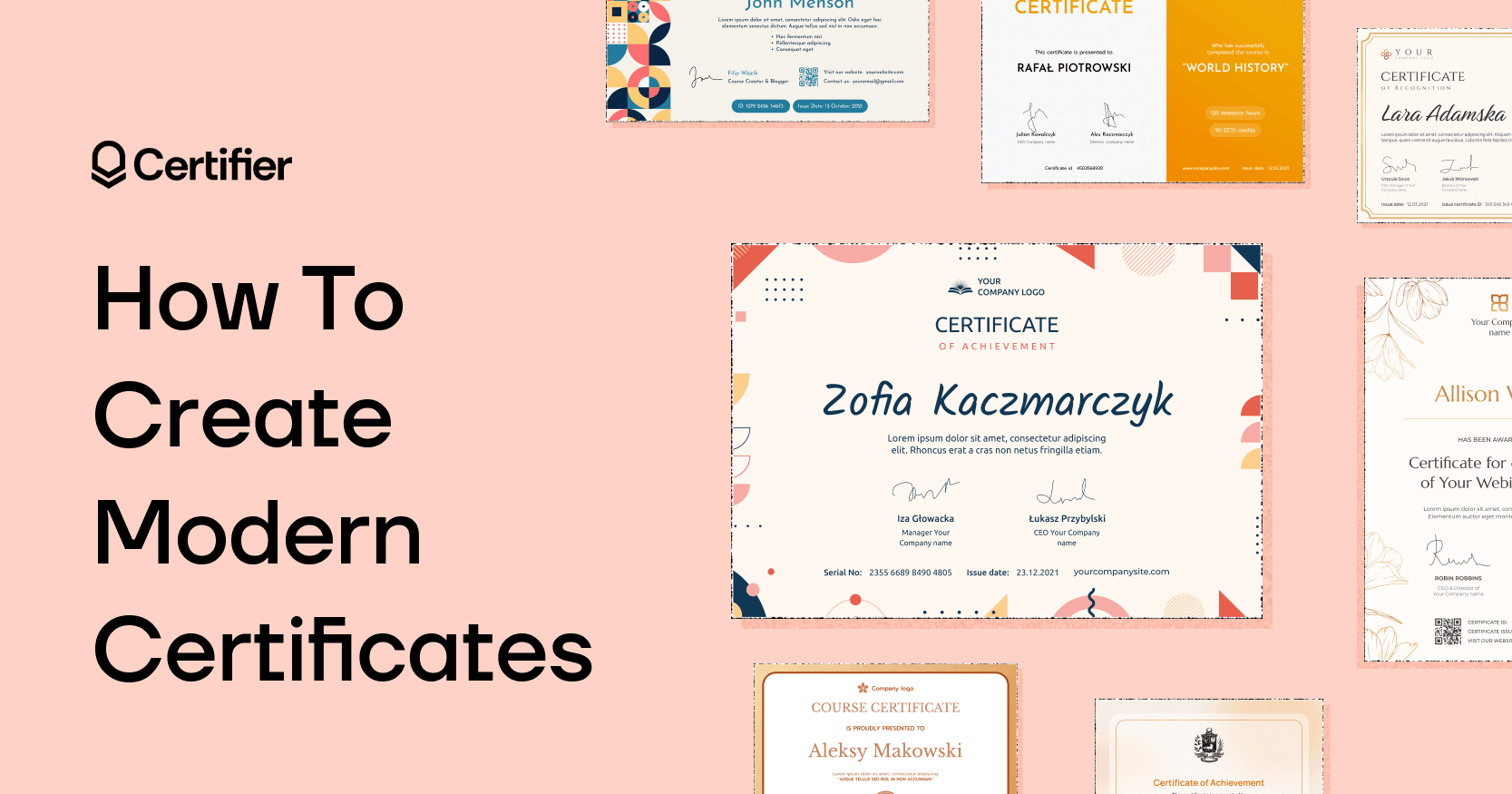 Modern Certificate Design Elements for Success cover image