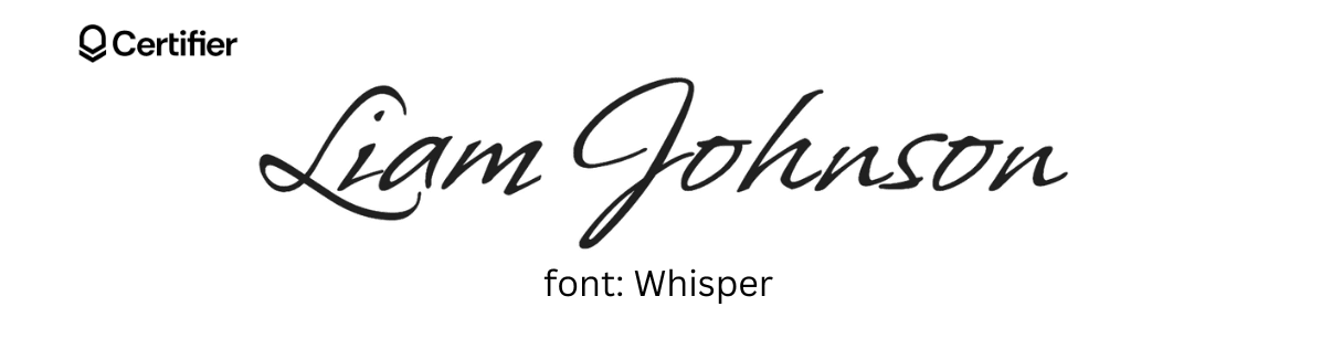 fonts that look like signature_Certifier blog_Whisper.png