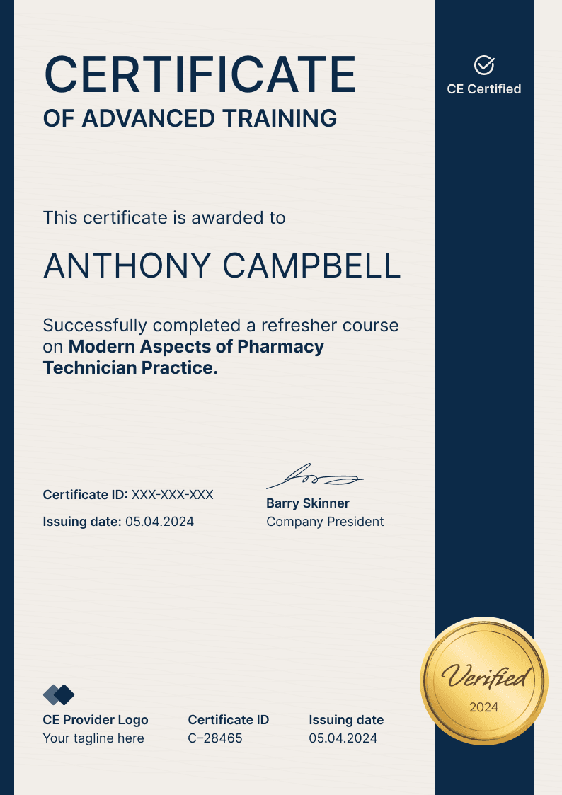 Dark and professional CE certificate template Dark and professional CE certificate template