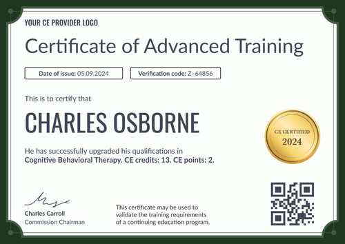 Stylish and professional Continuing Education certificate template landscape Stylish and professional Continuing Education certificate template landscape