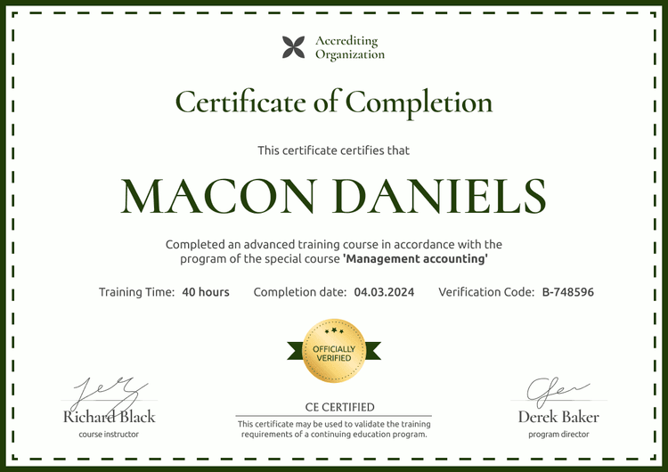 Plain and professional CE certificate template landscape Plain and professional CE certificate template landscape