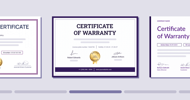 Warranty Certificates: Best Practices, Inspirations and Free Templates cover image Warranty Certificates: Best Practices, Inspirations and Free Templates cover image