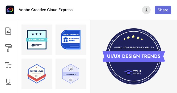 How to Make Badges with Adobe Express? cover image How to Make Badges with Adobe Express? cover image