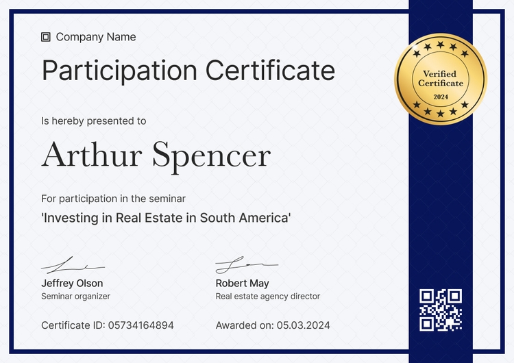 Free Course Certificate Templates – Edit and Download Now - Certifier