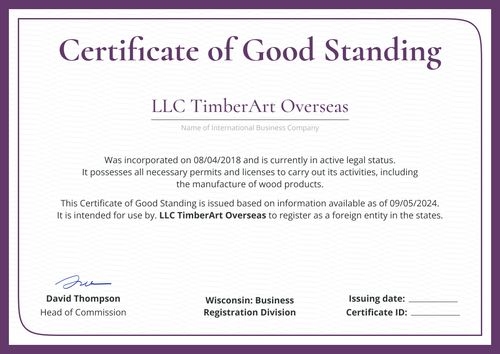 Certified and professional certificate of good standing template landscape Certified and professional certificate of good standing template landscape