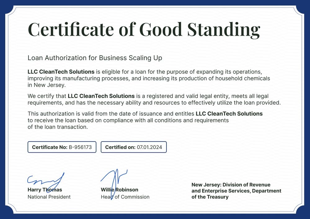 Verifiable and professional certificate of good standing template landscape Verifiable and professional certificate of good standing template landscape