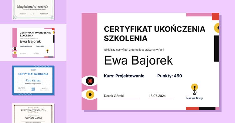 20 darmowych szablonów certyfikatów szkoleniowych cover image 20 darmowych szablonów certyfikatów szkoleniowych cover image