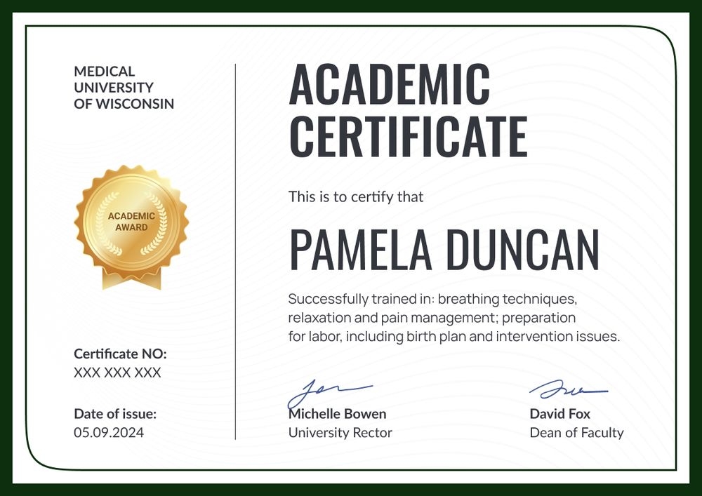 Organized and professional academic certificate template landscape Organized and professional academic certificate template landscape
