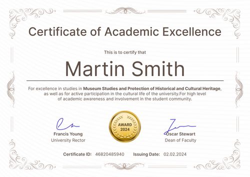 Regular and professional academic certificate template landscape Regular and professional academic certificate template landscape